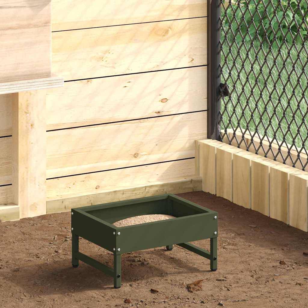 Vidaxl - Nourrisseur pour oiseaux Vert olive 80 x 28 x 13.5 cm vidaXL 874625 - Image 1