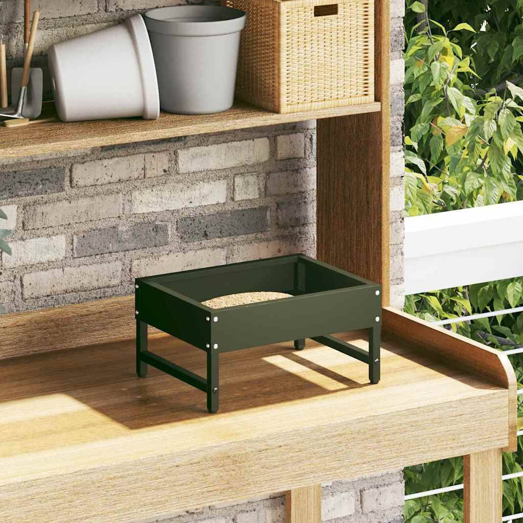 Vidaxl - Nourrisseur pour oiseaux Vert olive 80 x 28 x 13.5 cm vidaXL 874625 - Image 5