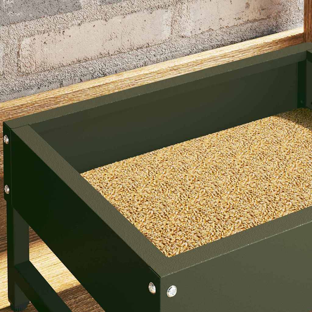 Vidaxl - Nourrisseur pour oiseaux Vert olive 80 x 28 x 13.5 cm vidaXL 874625 - Image 6