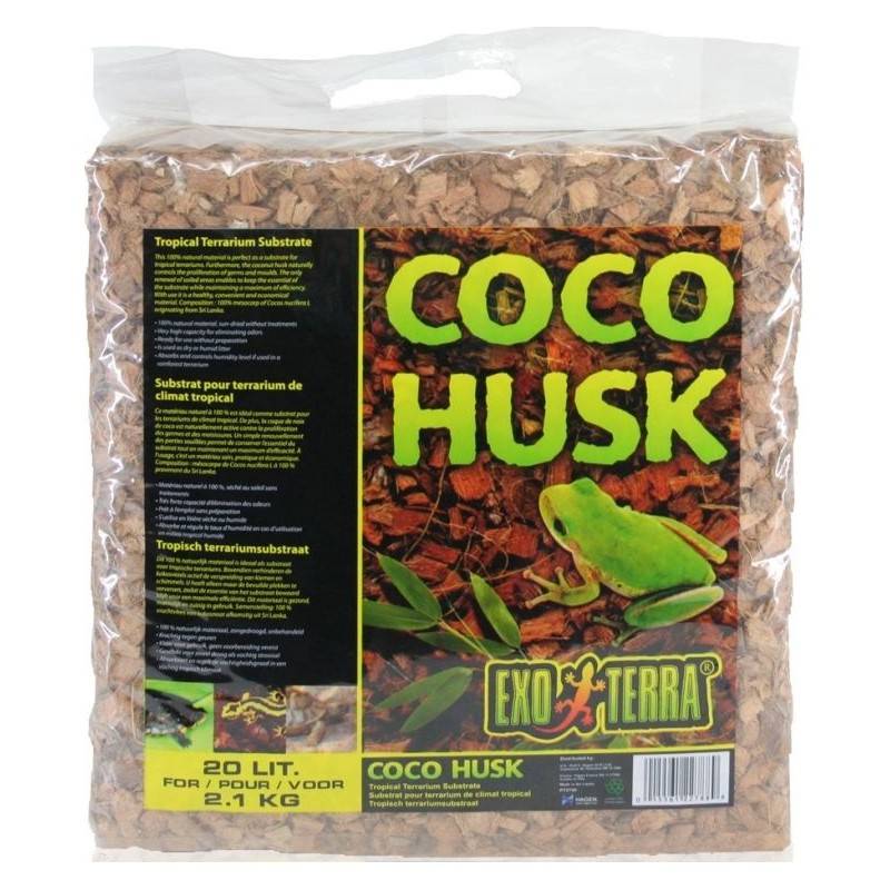 Substrat Coco Husk fibres de noix de coco 20 L - EXO TERRA