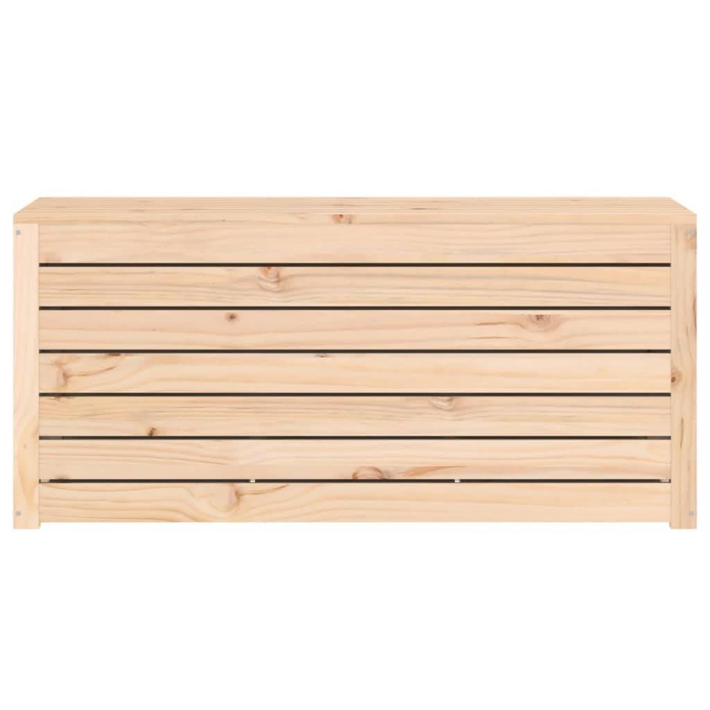 Coffre de jardin bois de pin naturel 101 x 50.5 x 46.5 cm - PANGIVO - Image 5