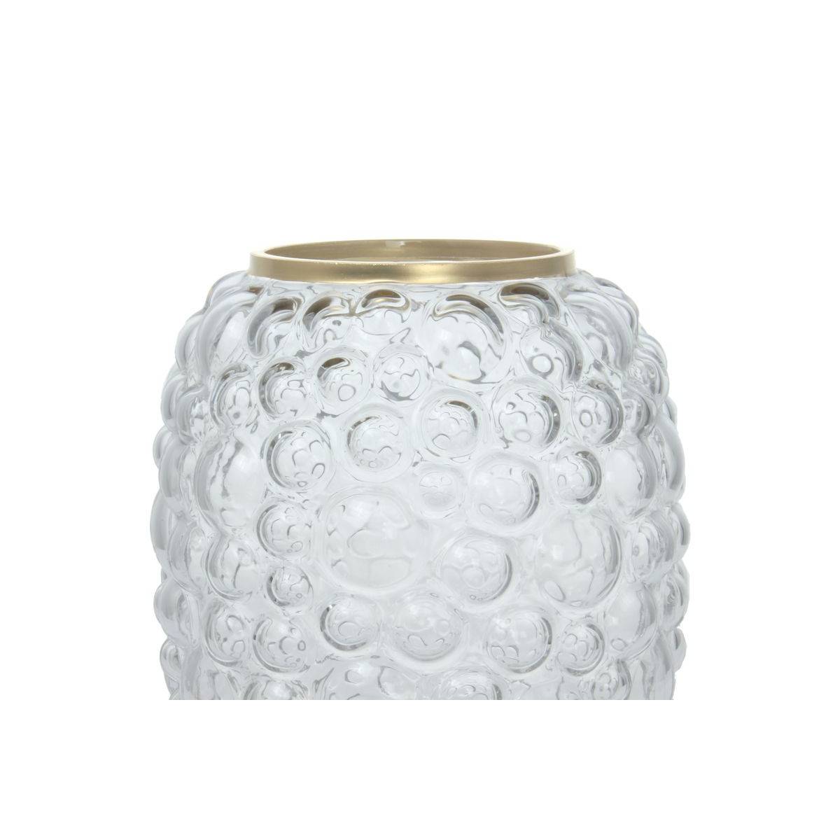 Paris Prix - Vase en Verre Soufflé "Canba" 25cm Transparent - Image 2