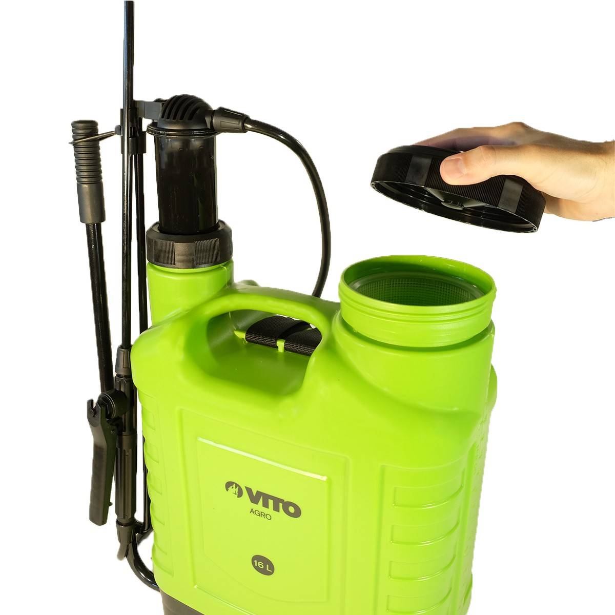 Pulvérisateur à main 16L Spray et Jet Végetaux accessoires 3 buses Jardin, Potager, Toiture VITO - Imagen 7