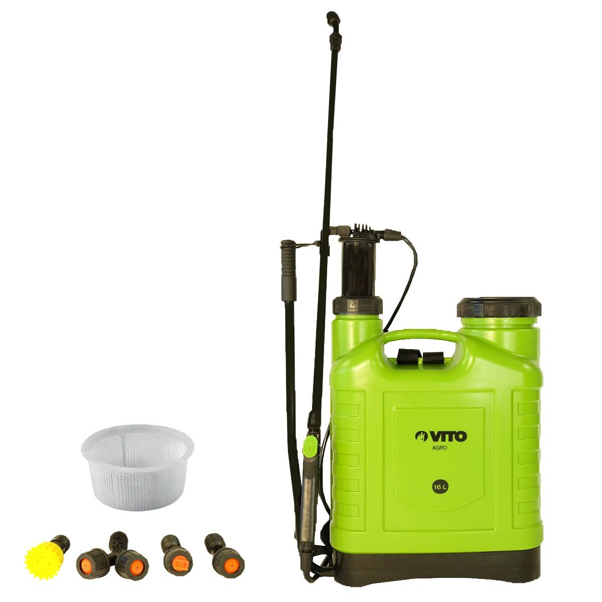Pulvérisateur à main 16L Spray et Jet Végetaux accessoires 3 buses Jardin, Potager, Toiture VITO - Imagen 1