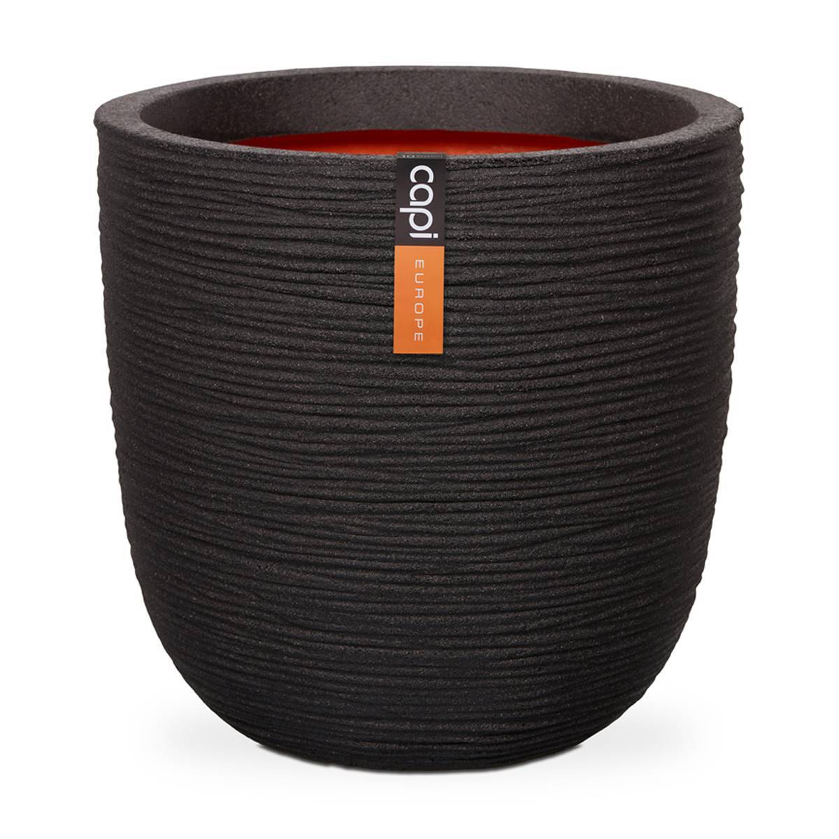 Artificielles - Bac Rib Top Qualité Int/Ext. eggpot 35x34 cm noir - dimhaut: H 34 cm - couleur: Noir
