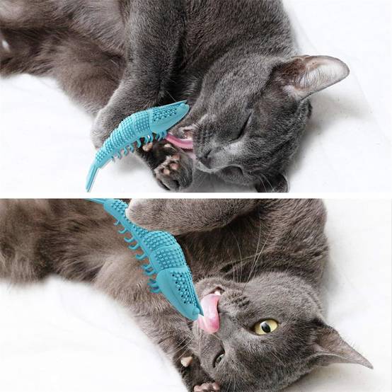 Lot de 2 brosses à dents pour chat en forme d'écrevisses DtopbuyAge - Image 6
