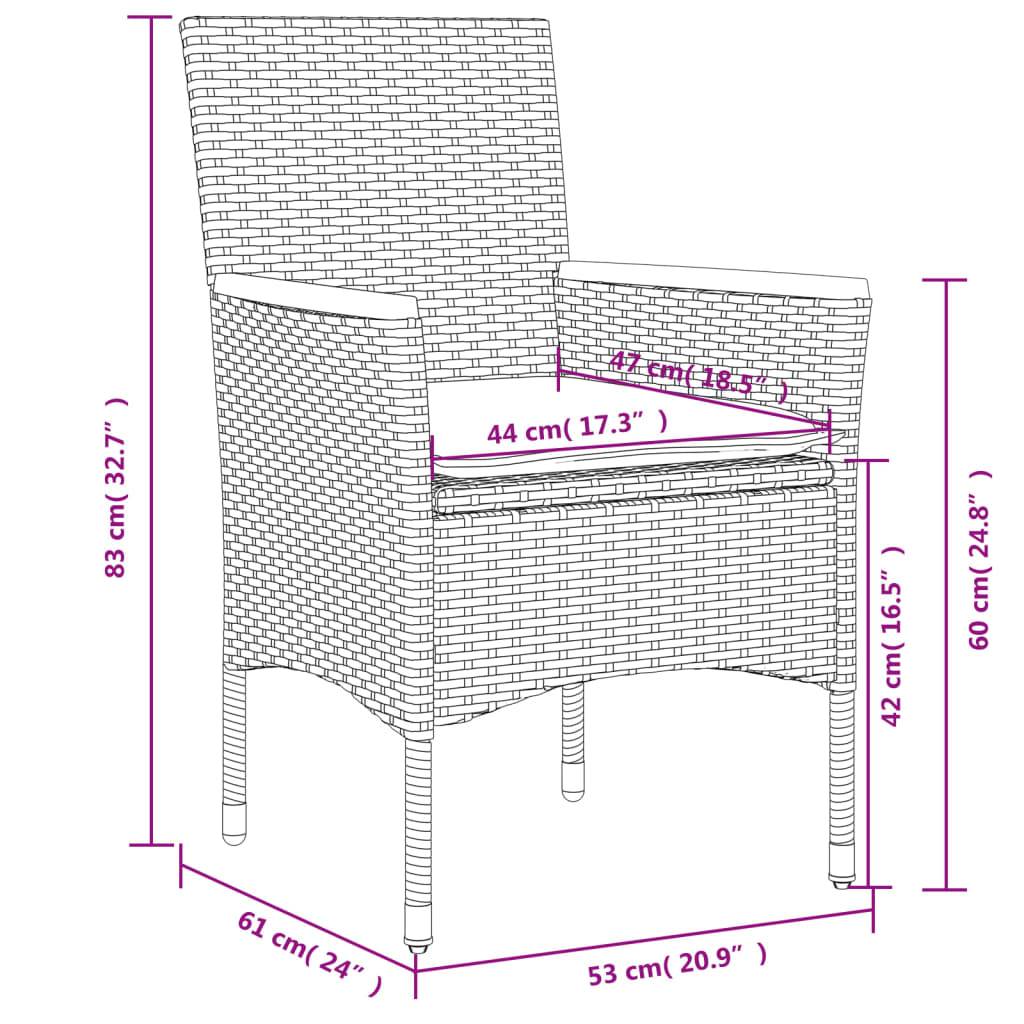 Salon de Jardin 4 Personnes Résine Grise Table Verre 150cm et Chaises Finition Bois – ComfortXL Outdoor Living - Image 8
