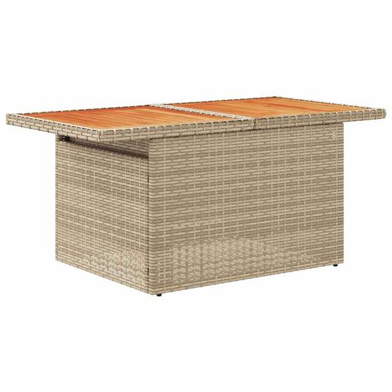 Salon de terrasse 8 éléments modulable en résine tressée avec rangement pratique Beige – ComfortXL Outdoor Living - Image 6
