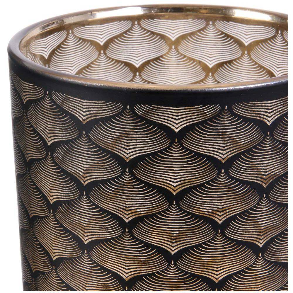The Home Deco Factory - Vase en métal noir et cuivré Aster 20 cm The Home Deco Factory - Imagen 2