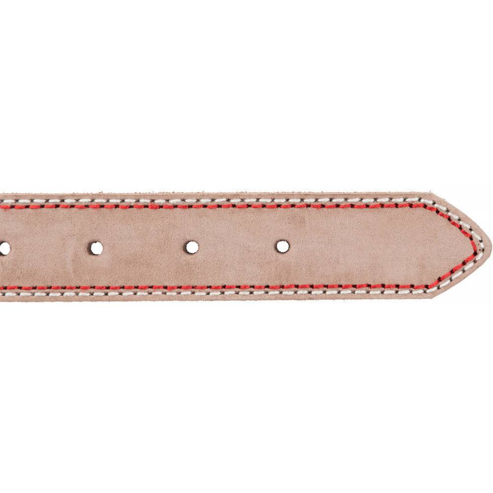 Trixie - Collier cuir L-XL   52-61 cm/30 mm taupe pour chien - Image 6