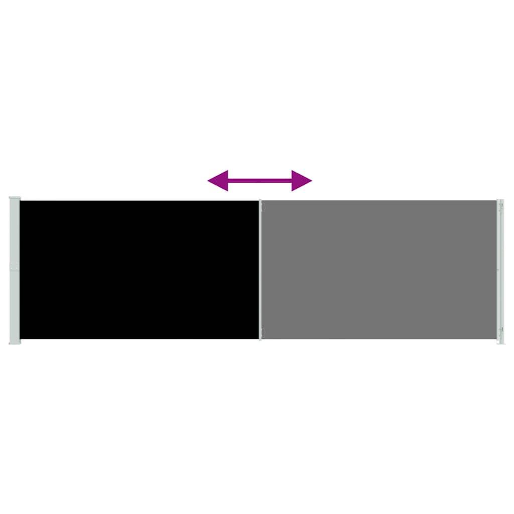 Vidaxl - Auvent latéral rétractable de patio 180x614 cm Noir vidaXL 317964 - Imagen 8