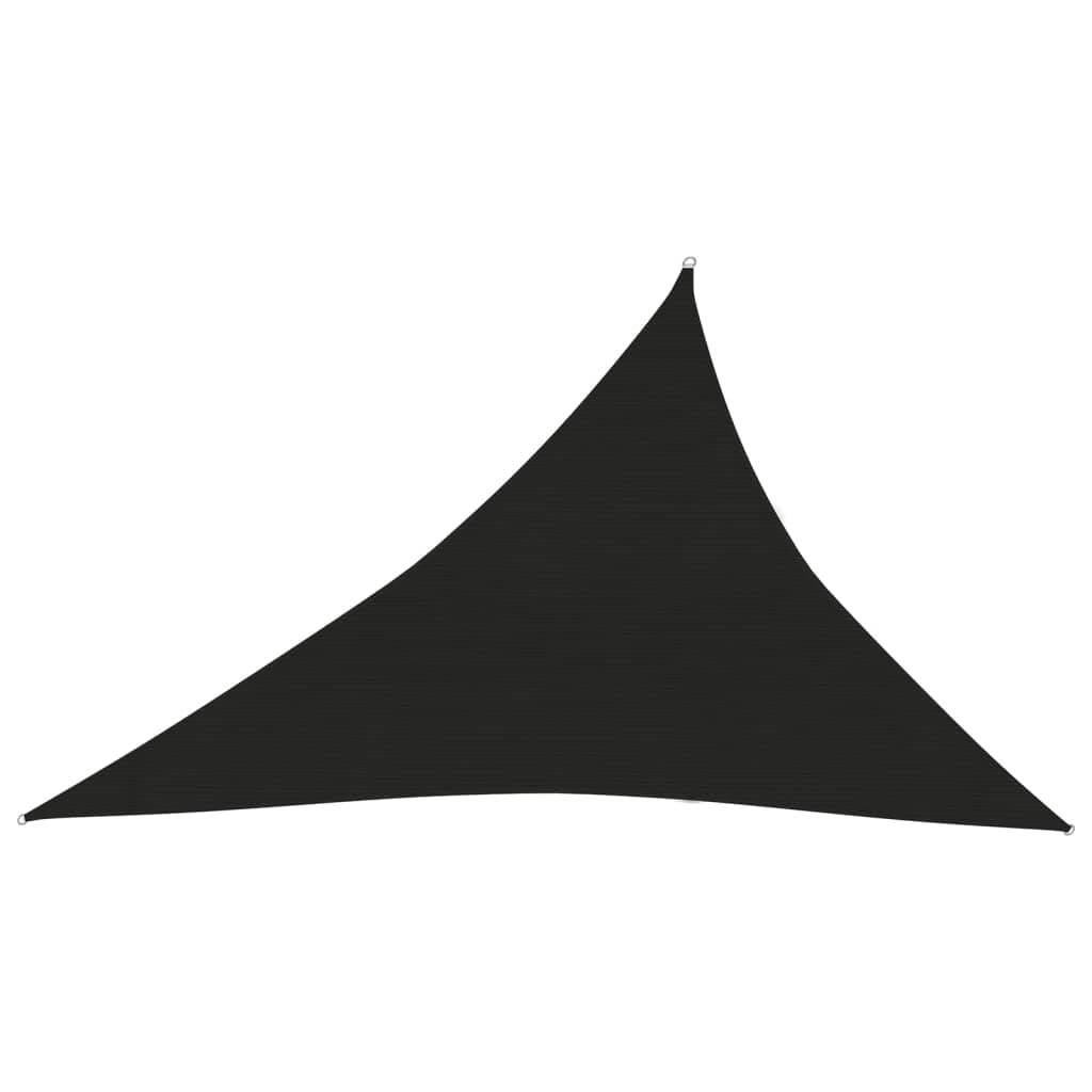 Helloshop26 - Voile toile d'ombrage parasol 160 g/m² 3 x 4 x 5 m PEHD noir - Imagen 1