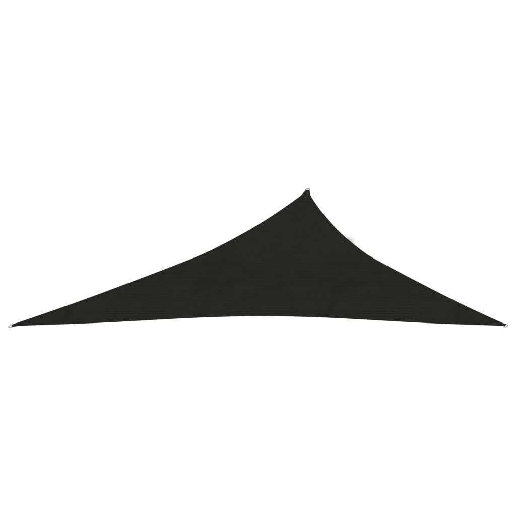 Helloshop26 - Voile toile d'ombrage parasol 160 g/m² 3 x 4 x 5 m PEHD noir - Imagen 2