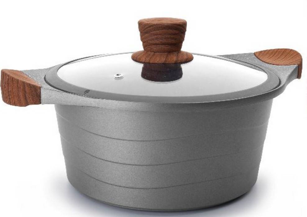 Faitout anti-adhésif 24cm gris 27324 Lacor