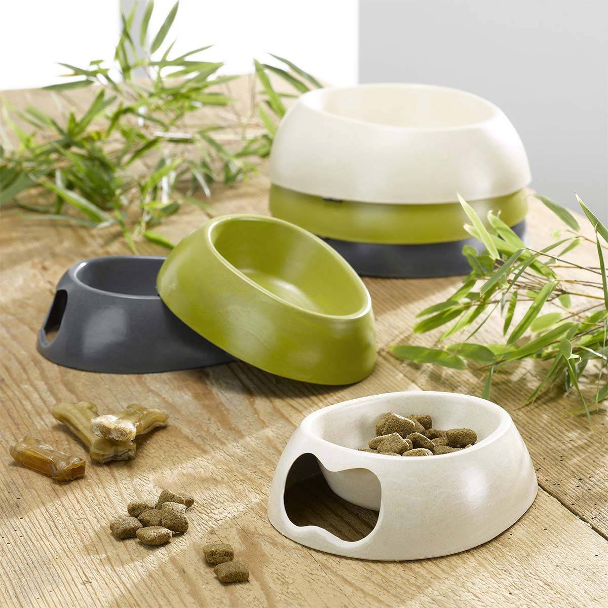 Gamelle pour Chien & Chat "Bambou" 16cm Naturel - Image 3