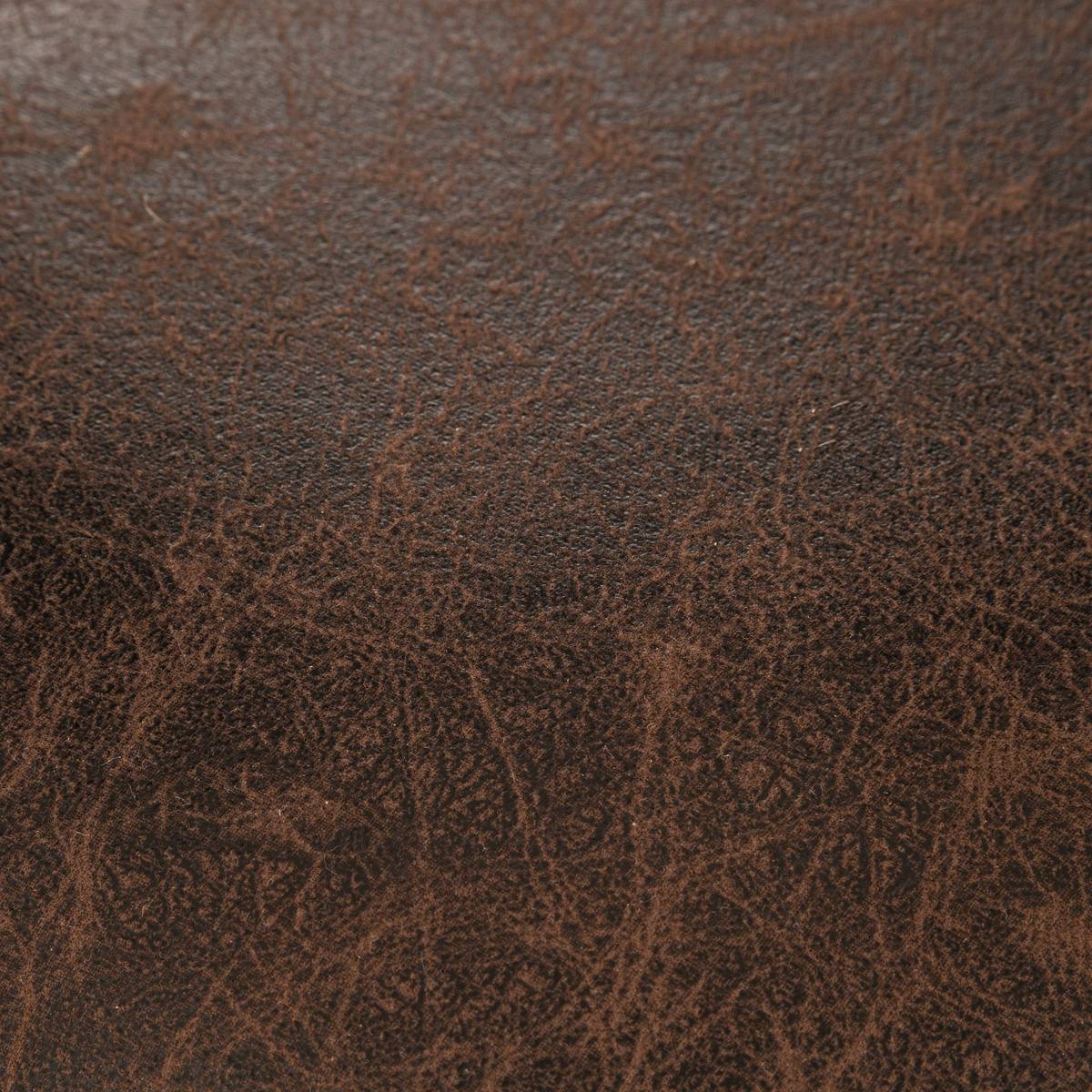 Atmosphera - Pouf bidon "Joao" métal et bois noir - Atmosphera Créateur d'intérieur - Imagen 2
