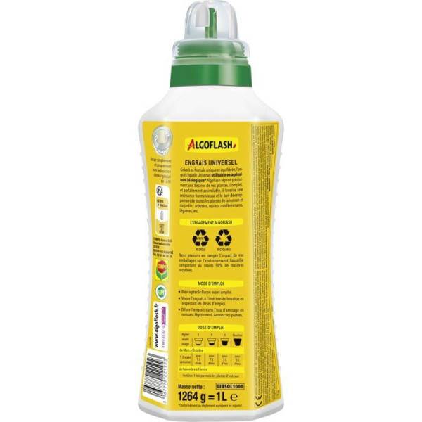 Algoflash - Engrais - ALGOFLASH - Universel - 1 L - UAB - Image 2