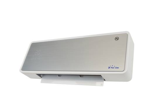 Chauffage soufflant 2000 W façade en verre argenté télécommande et minuterie - Purline - Image 4