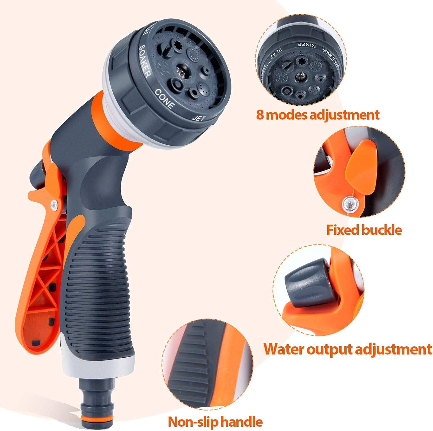 Pistolet d'arrosage de jardin avec 3 ports - IntiMeg - Image 4