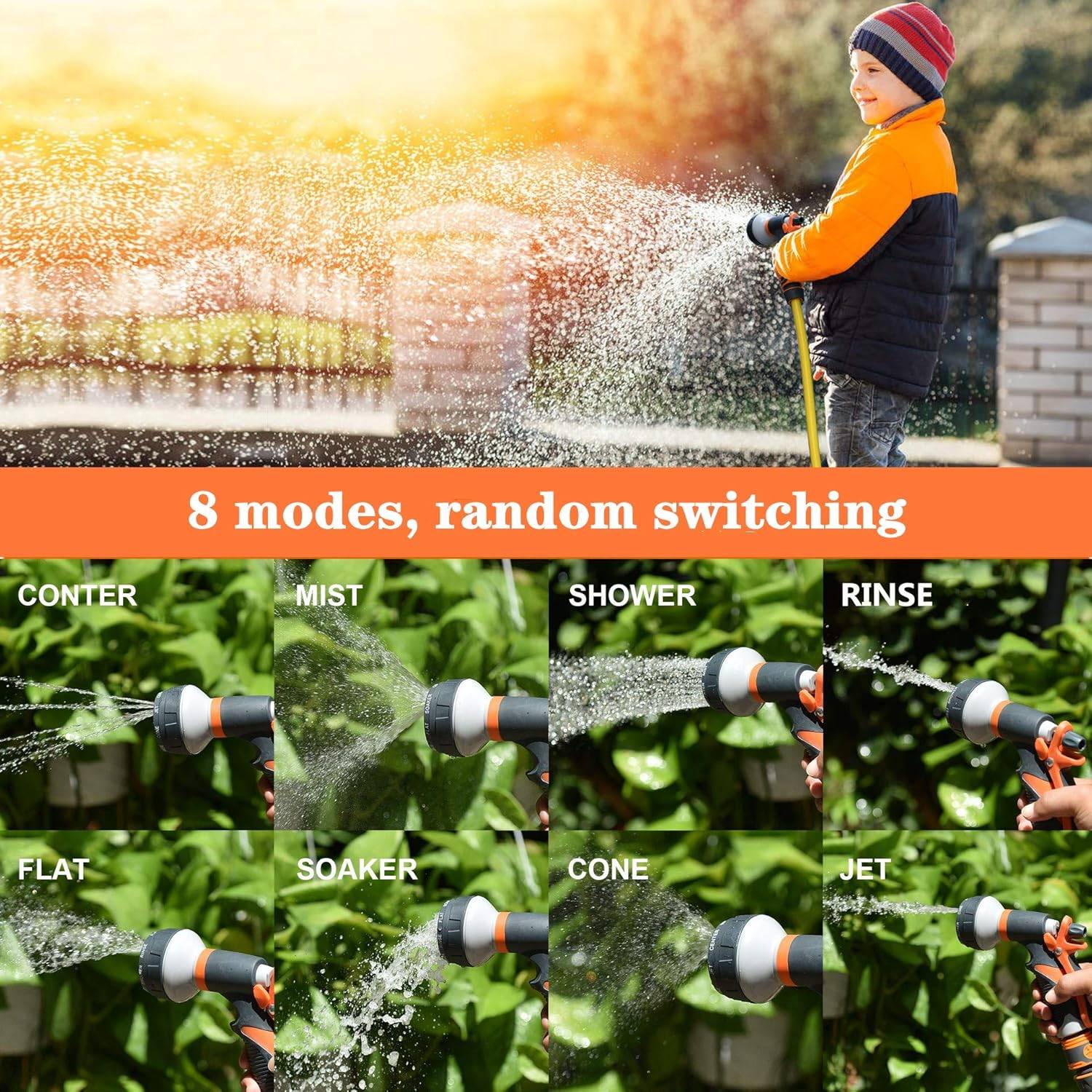 Pistolet d'arrosage de jardin avec 3 ports - IntiMeg - Image 3