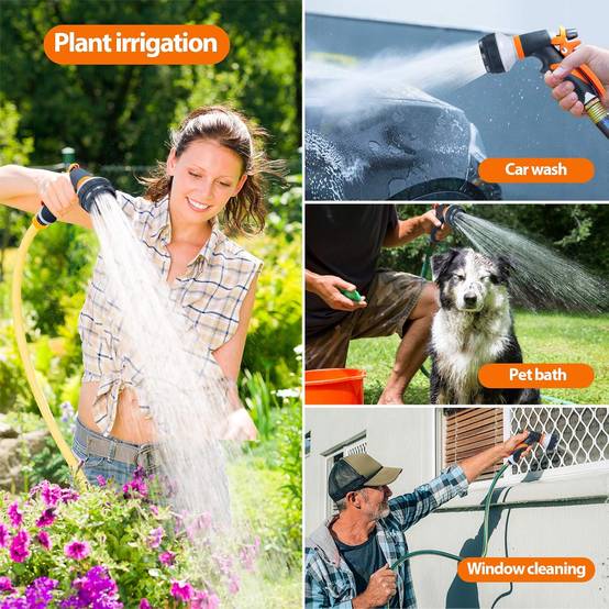 Pistolet d'arrosage de jardin avec 3 ports - IntiMeg - Image 5