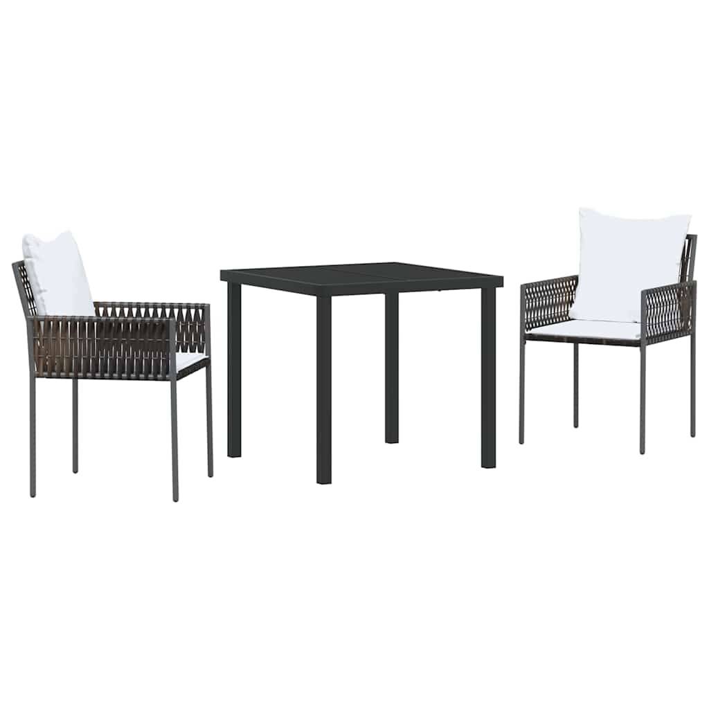 ComfortXL - Petit Salon de Jardin 2 Places en Poly Rotin avec Coussins Confort pour Balcon Marron – ComfortXL Outdoor Living - Image 2