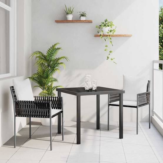 ComfortXL - Petit Salon de Jardin 2 Places en Poly Rotin avec Coussins Confort pour Balcon Marron – ComfortXL Outdoor Living - Image 1