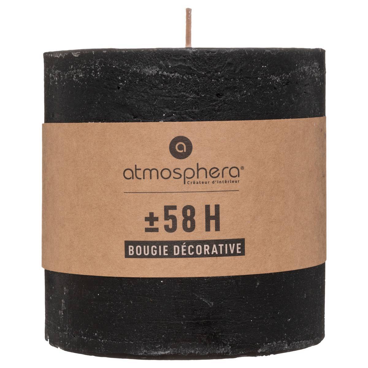 Atmosphera - Bougie rustique noir 663g - Atmosphera Créateur d'intérieur - Image 2