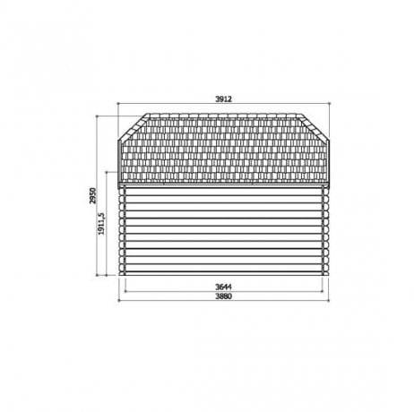 Abri de jardin LIMERICK en bois 10 m², Toiture Shingle gris, Plancher Oui - Imagen 3