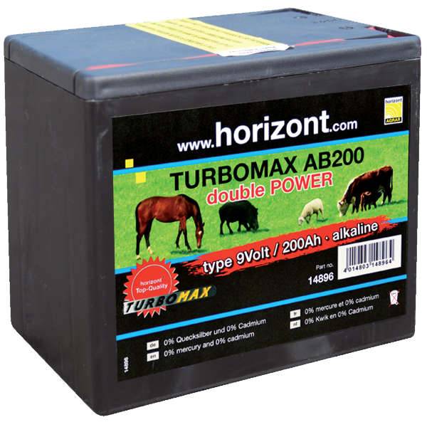 Horizont - Pile Alcaline 9V - 200AH TURBOMAX AB200 HORIZONT