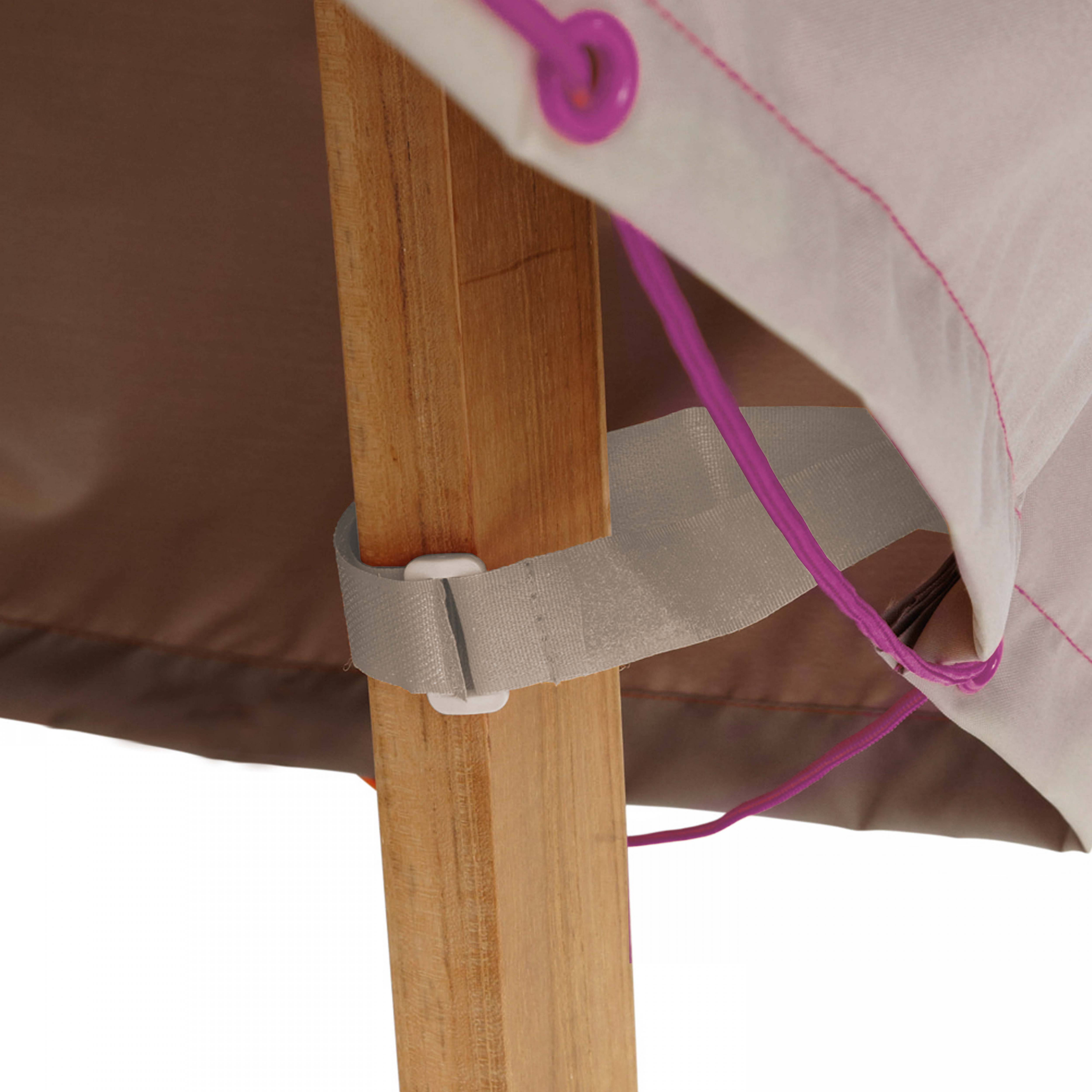 Oviala - Housse de protection parasol déporté 240 cm taupe Cov'Up - Oviala - Imagen 4