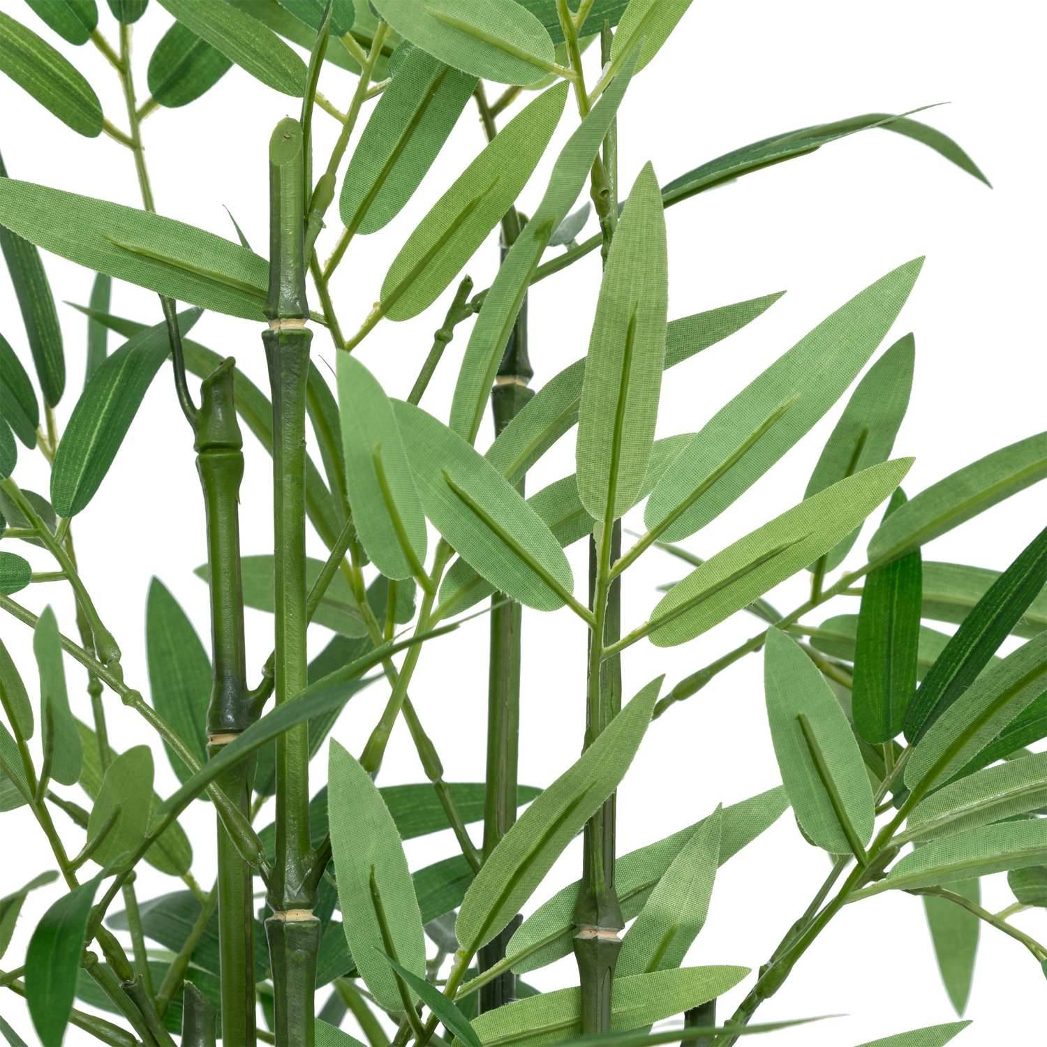 Bambou artificiel avec pot matériau naturel - H. 46 cm - Atmosphera - Image 3
