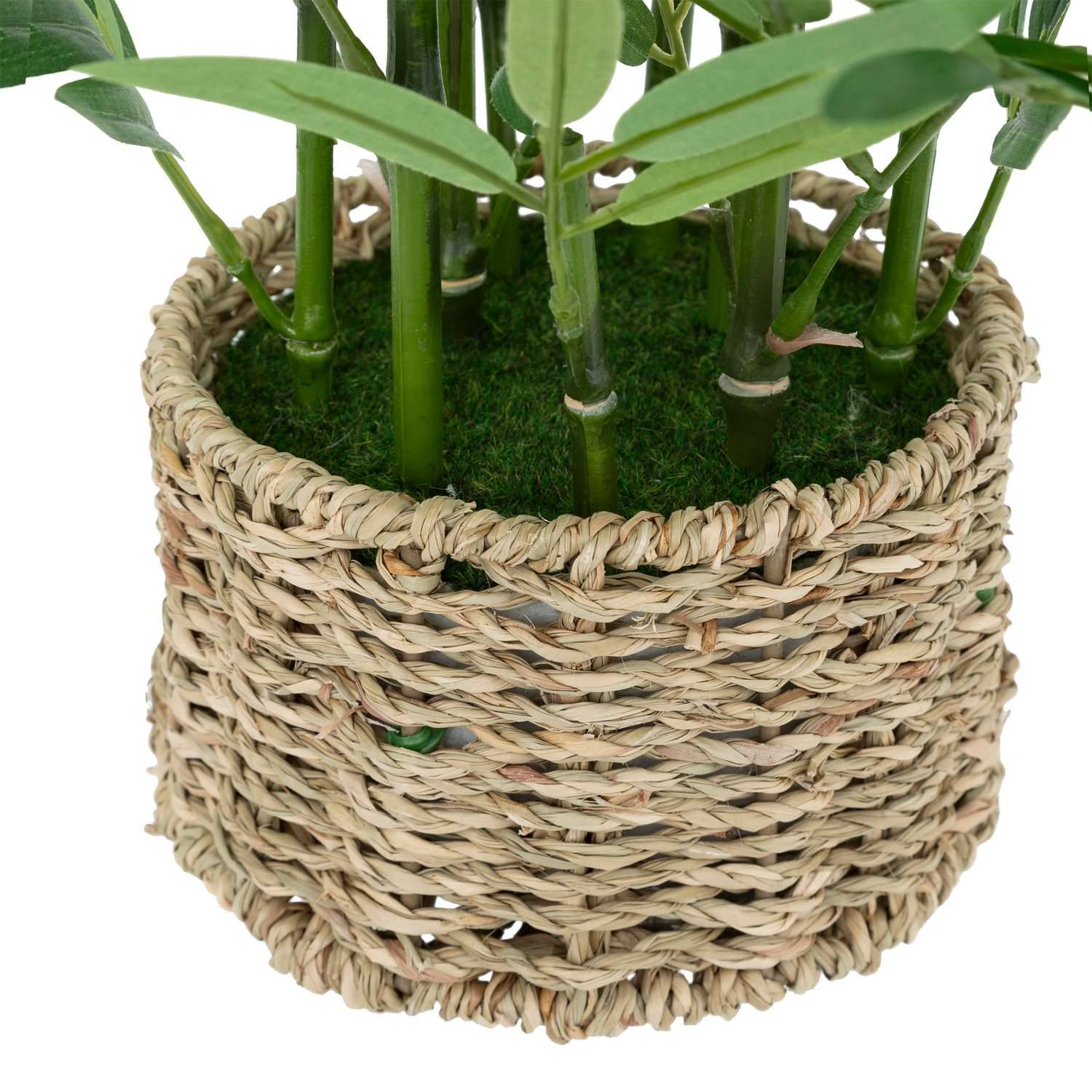 Bambou artificiel avec pot matériau naturel - H. 46 cm - Atmosphera - Image 4