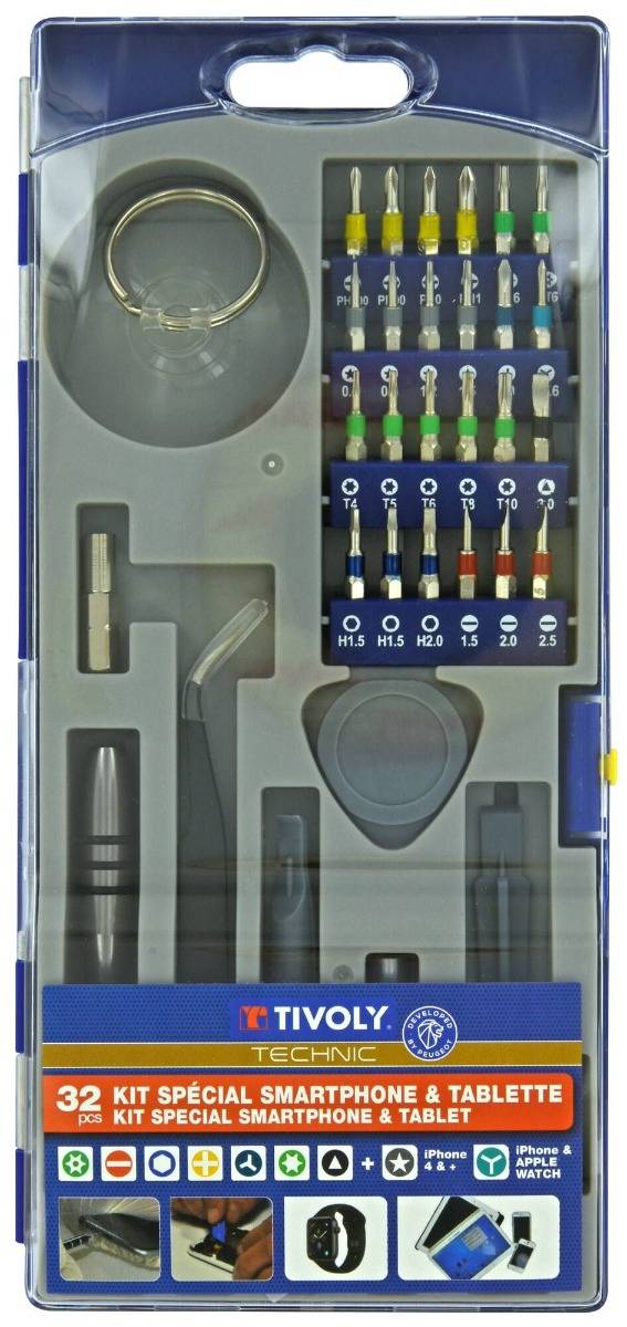 32 pièces -Embouts et accessoires pour smartphone & tablette - TIVOLY - 11501570060 - Imagen 1
