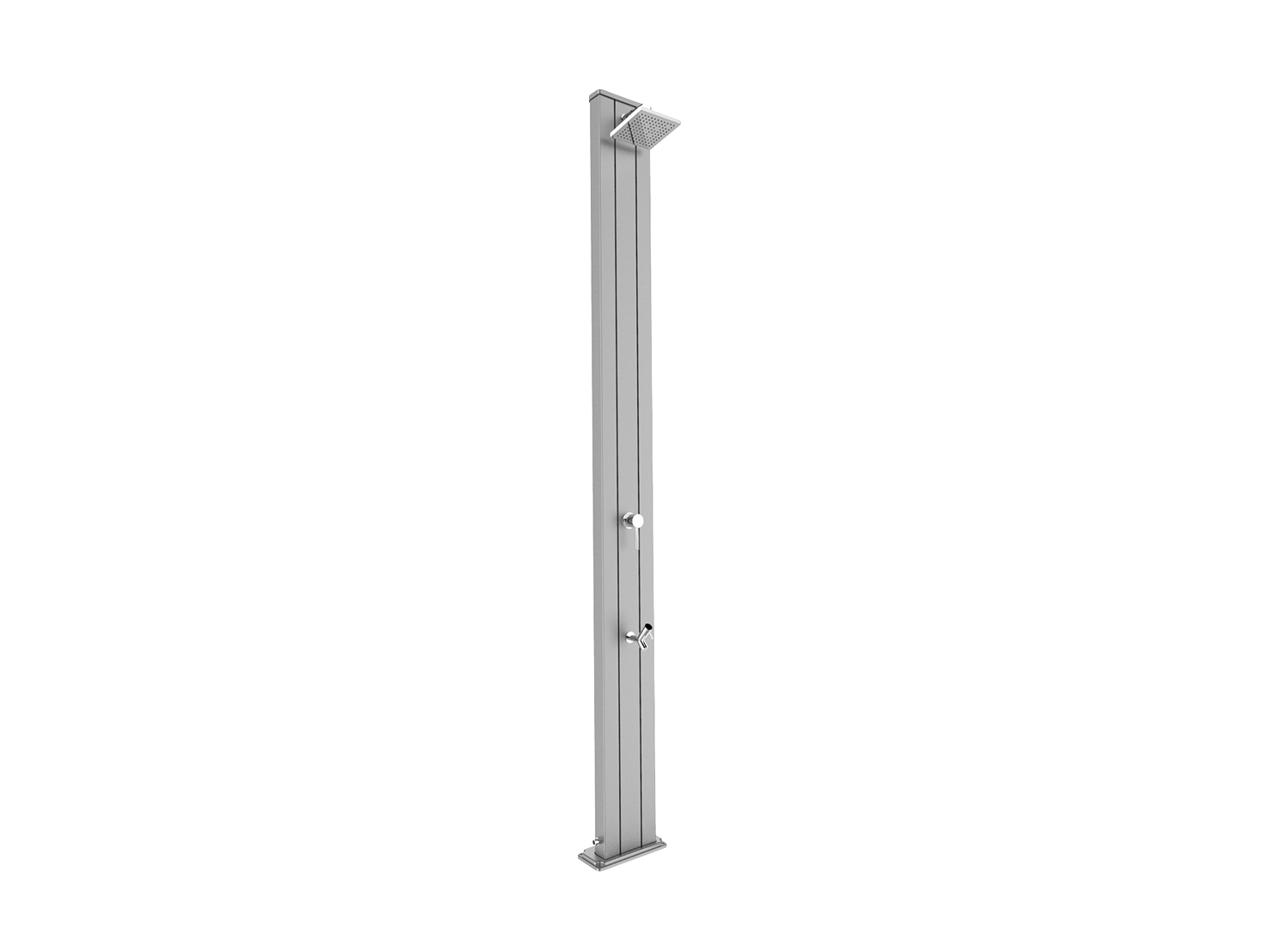 Douche solaire aluminium Spring S A220  INOX by ARKEMA DESIGN - Imagen 1