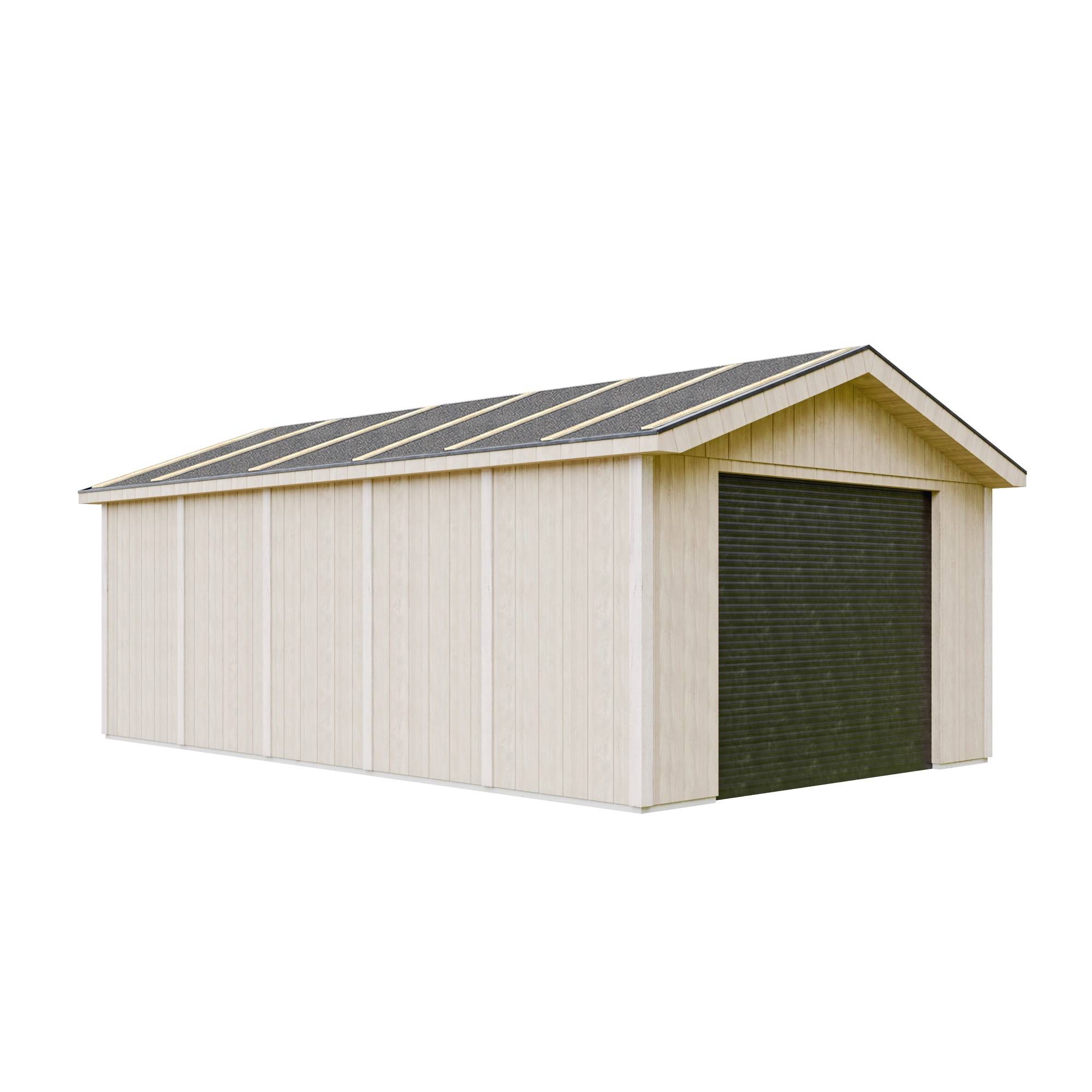 Timbela - Garage Qualité Premium 21 m²/ L378xl648 cm- garage pour auto, moto, vélos, machines de jardinage - Timbela M992B-TERRA BROWN - Image 3
