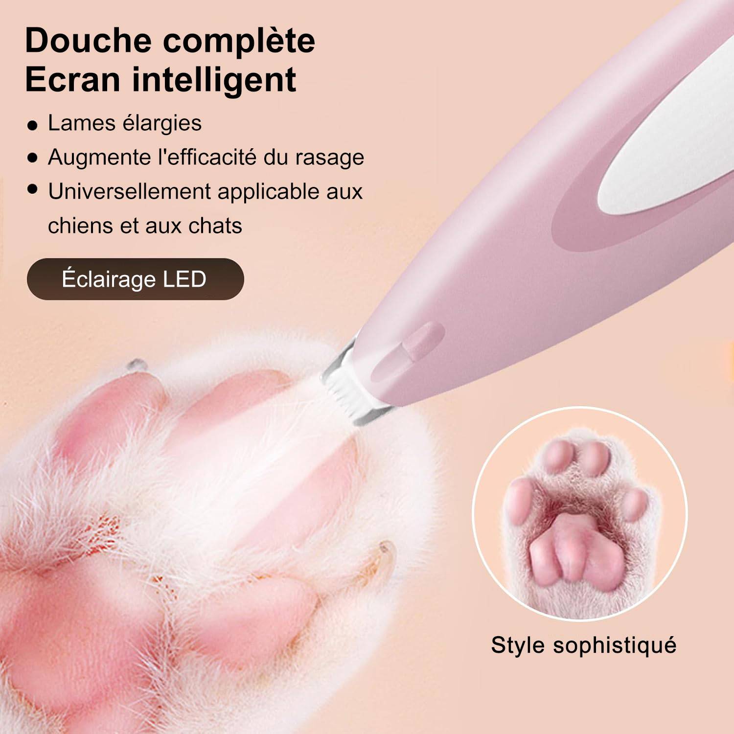 Tondeuse pour Chien Rasoir pour Chiens Chat Faible Bruit DtopbuyAge - Image 3