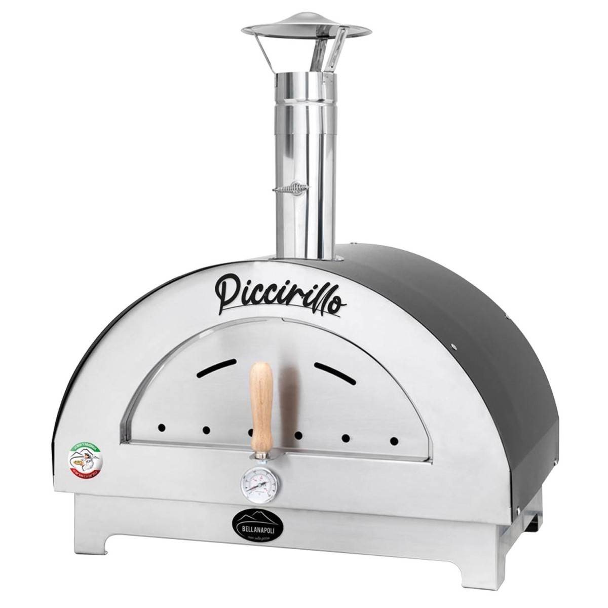 Four à pizza Inox Cuisson 5mn 400°C en 15mn Four à bois Italien BELLANAPOLI - Imagen 1