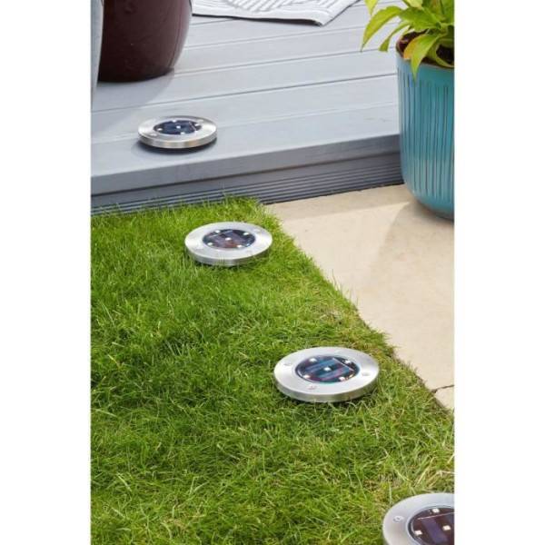 Smart Garden - Pack de 4 Spots solaires UpSMART GARDEN -Light - 5 lumens - Acier - LED intégrée - SMART GARDEN - Image 3