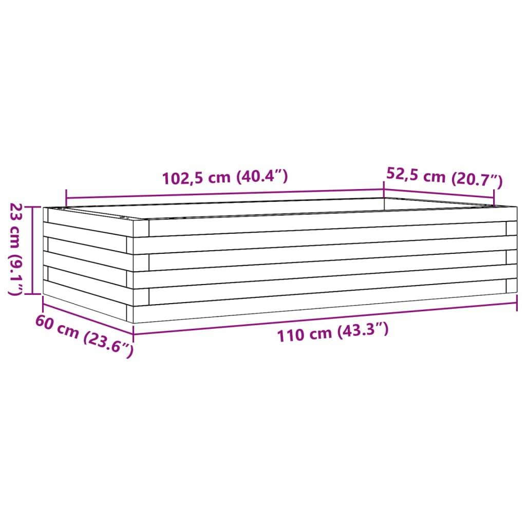 Maison Chic - Jardinière, Bac à fleurs, Pot de fleurs 110x60x23 cm bois massif de douglas - Imagen 10