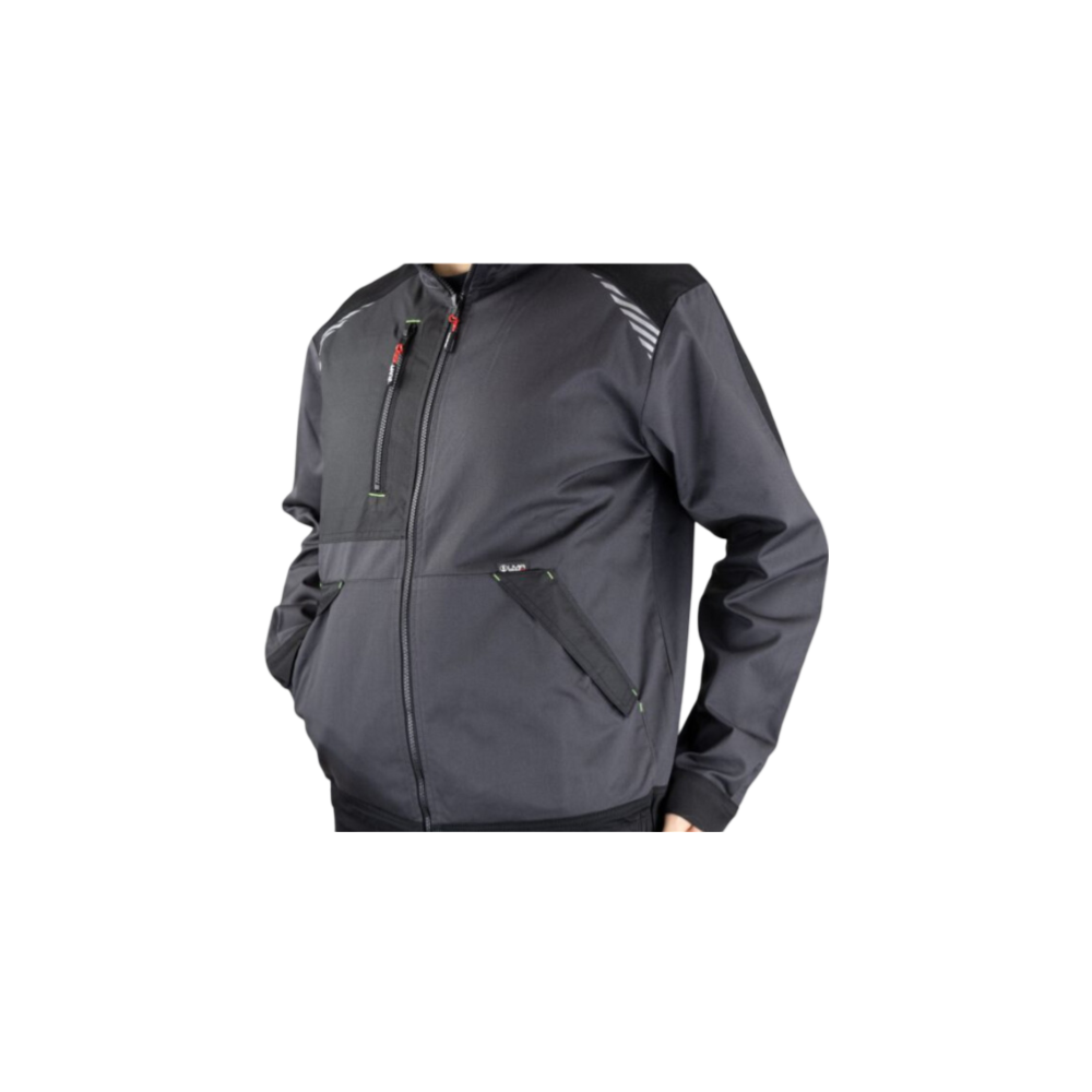 Lma Lebeurre - Veste bicolor Cyclope zippée gris/noir T S - LMA - 2431-S - Image 2