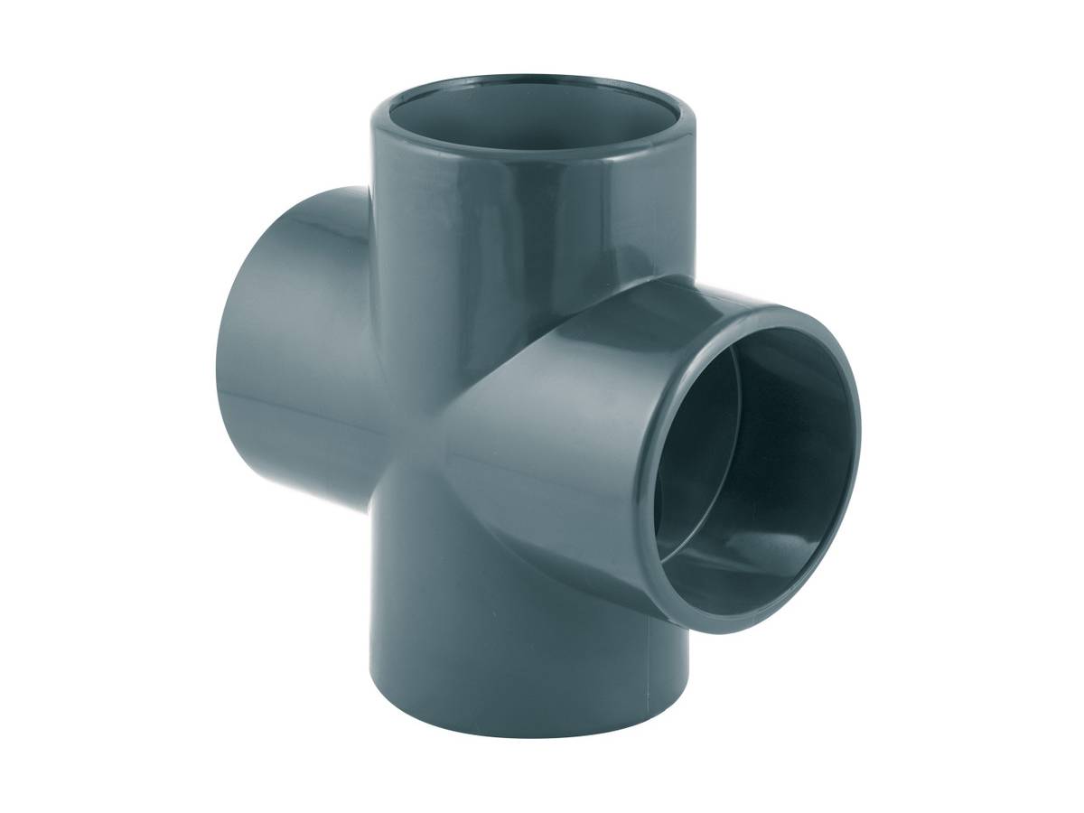 Fitt - Croix PVC pression 90° femelle Ø 50 mm - Fitt - Imagen 2