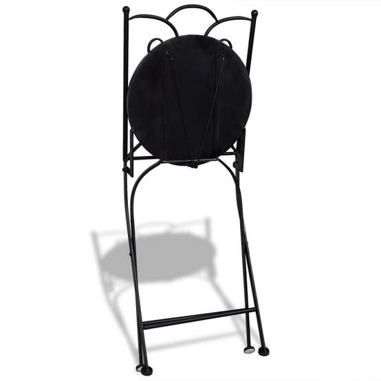 Salon de Jardin 2 Personnes Mosaïque Céramique pour Balcon Terrasse Bleu Blanc – ComfortXL Outdoor Living - Image 10