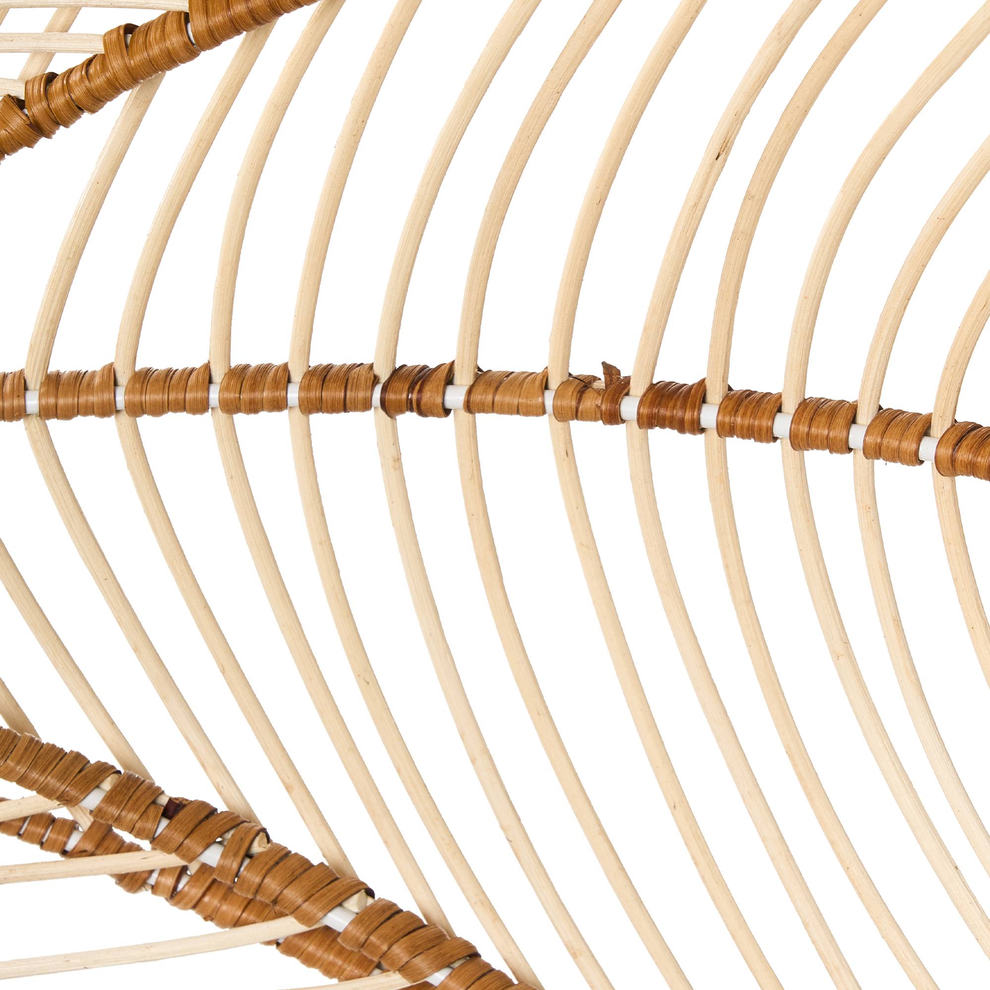 Beliani - Lampe suspension Rotin Naturel NIGUA - 66x66x130- Beliani - Image 9