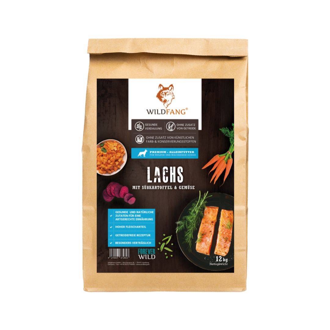 Wildfang - Wildfang Aliments secs juniors avec saumon pour chiots - sans céréales - 2 kg