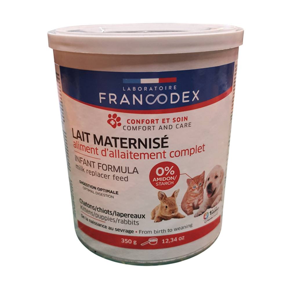 Francodex - Leche maternizada completa 350 g para cachorro, gatito, gazapo - Imagen 3