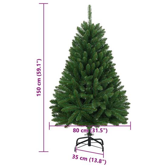 Vidaxl - Sapin de Noël artificiel à charnières avec support vert 150 cm vidaXL 357778 - Image 3