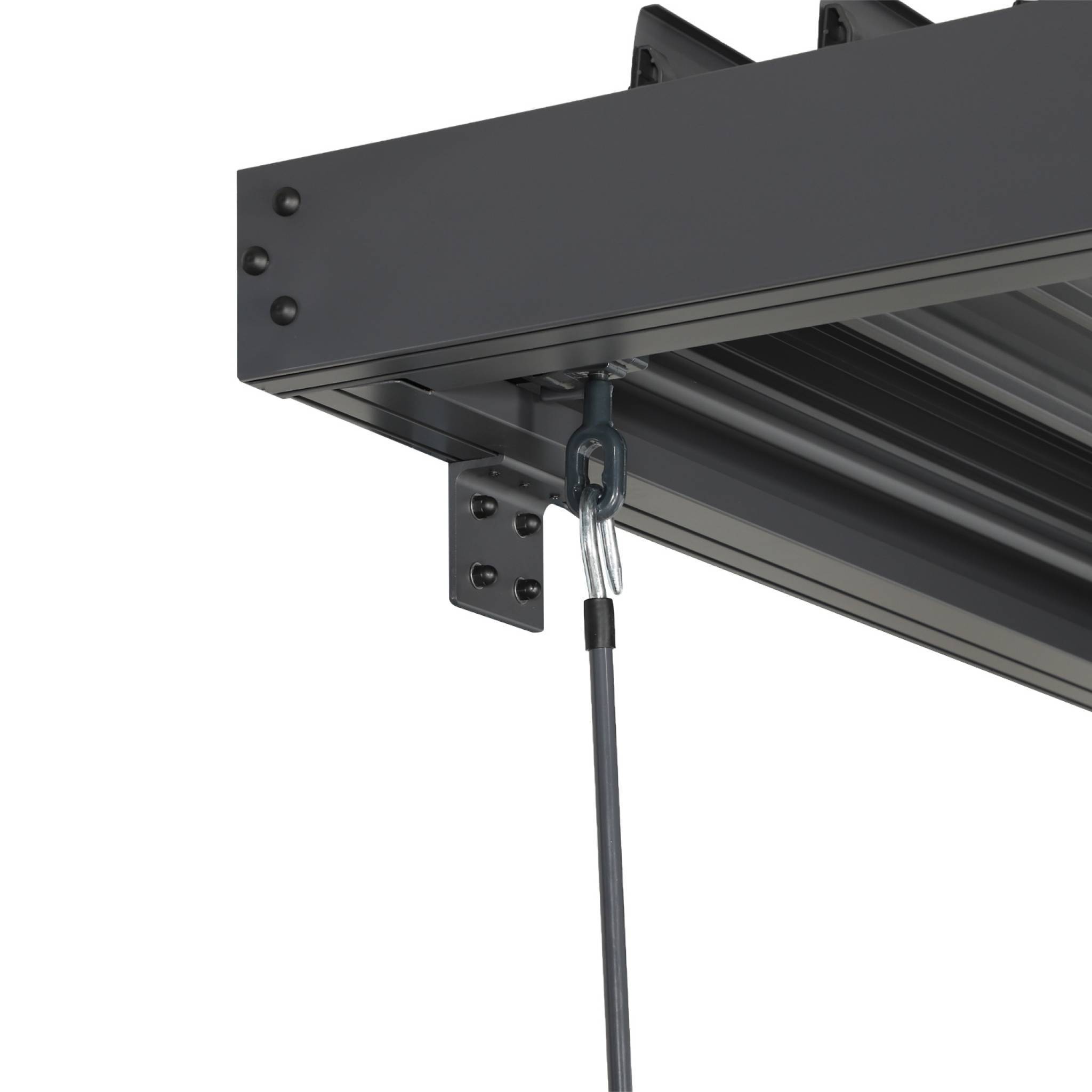 sweeek - Pergola bioclimatique aluminium adossée lames orientables 5x3m anthracite Palace | sweeek - Image 5