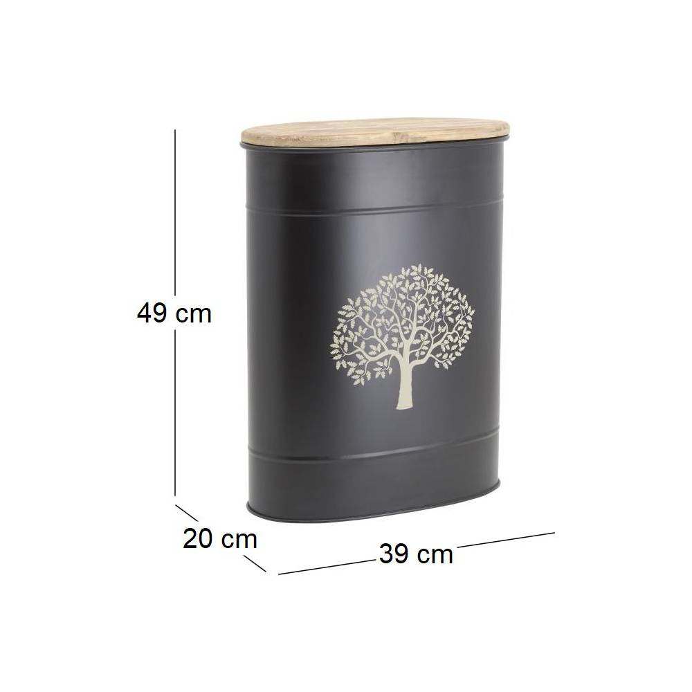 Aubry Gaspard - Tabouret et seau à pellets en métal - Imagen 3
