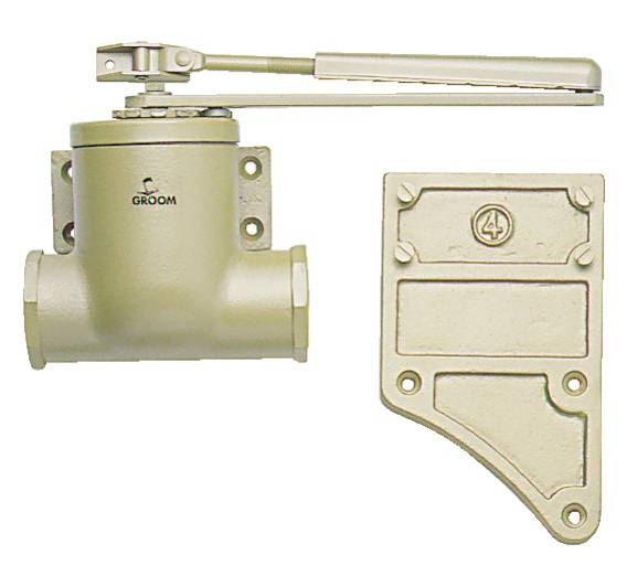 Ferme-porte CLASSIQUE n° 5 avec bras réglable champagne - GROOM - 705112 - Imagen 1